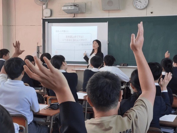 東生野中学校で多文化共生教育を実施しました!